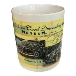 Auburn Cord Duesenberg Museum Mug – Vintage Car Souvenir – Auburn, Indiana
